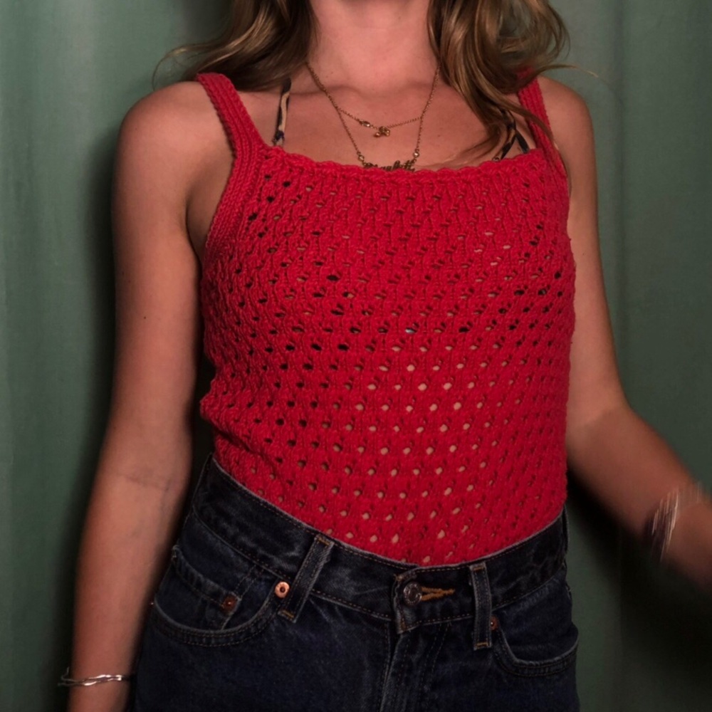 Vintage crochet tank top